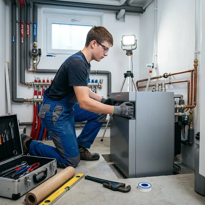 Heizungsinstallateur/in EFZ Heizkessel einbauen