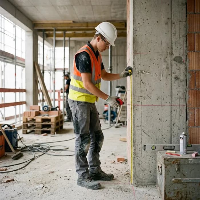 Bauwerktrenner/in EFZ Messen und markieren
