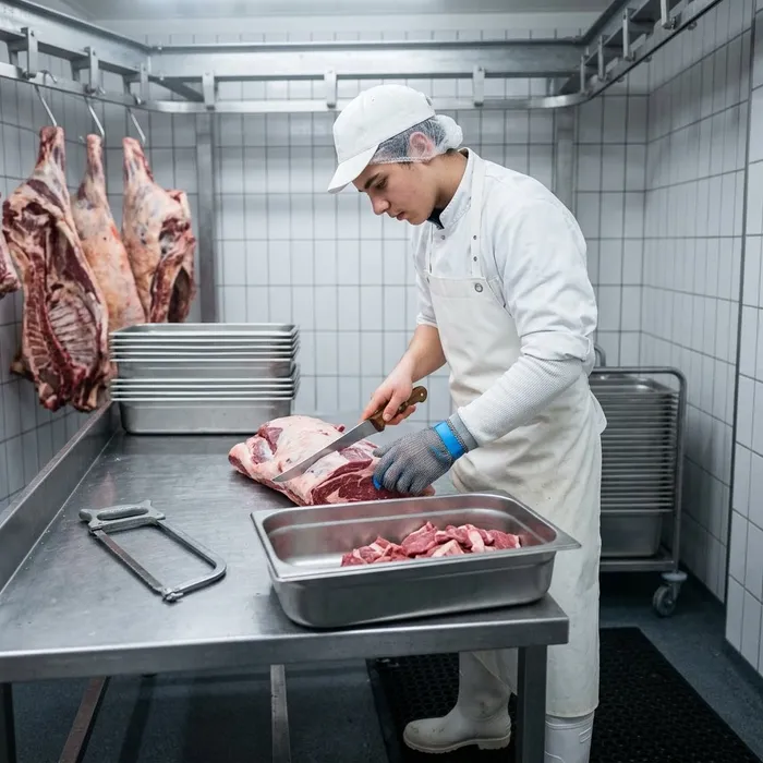 Fleischfachmann/-frau EFZ Fleisch zerlegen