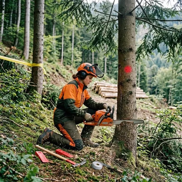 Forstpraktiker/in EBA Bäume fällen