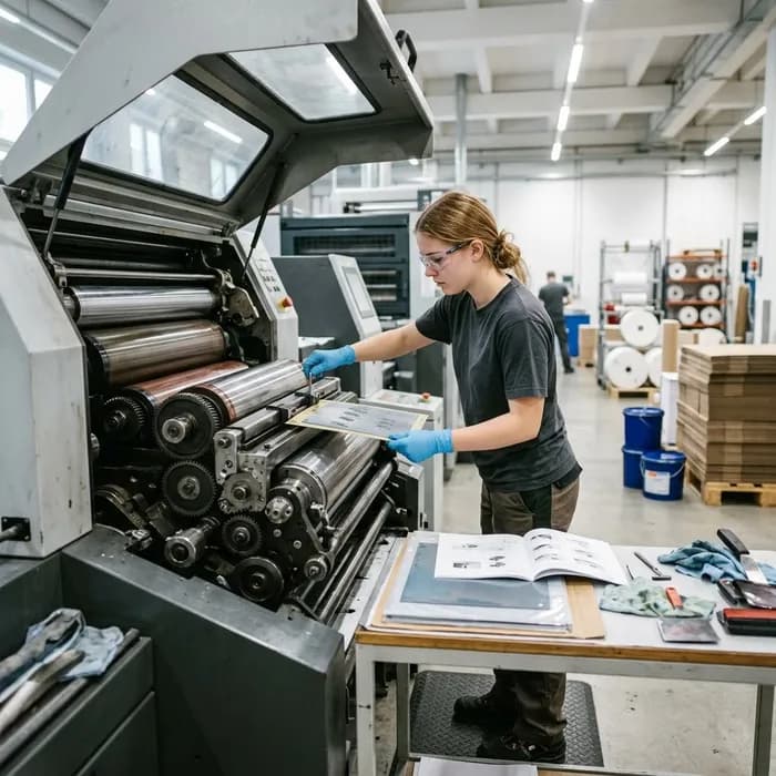 Verpackungsdrucker/in EFZ Maschine einrichten