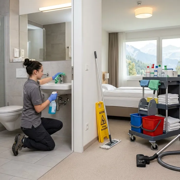 Praktiker/in Hotellerie-Hauswirtschaft EBA Zimmer reinigen