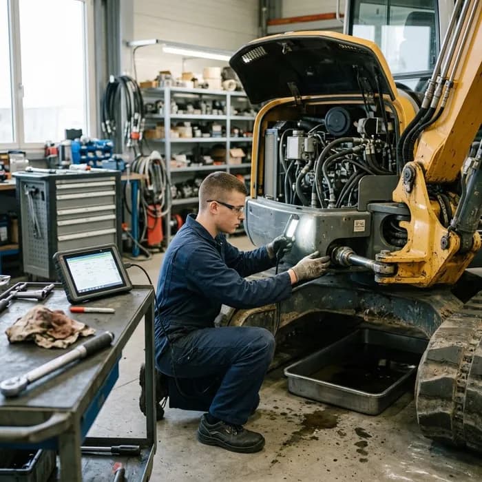 Baumaschinenmechaniker/in EFZ Maschinen prüfen