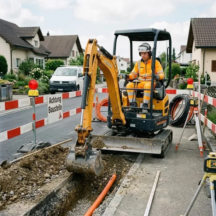 Netzelektriker/in EFZ Graben ausheben