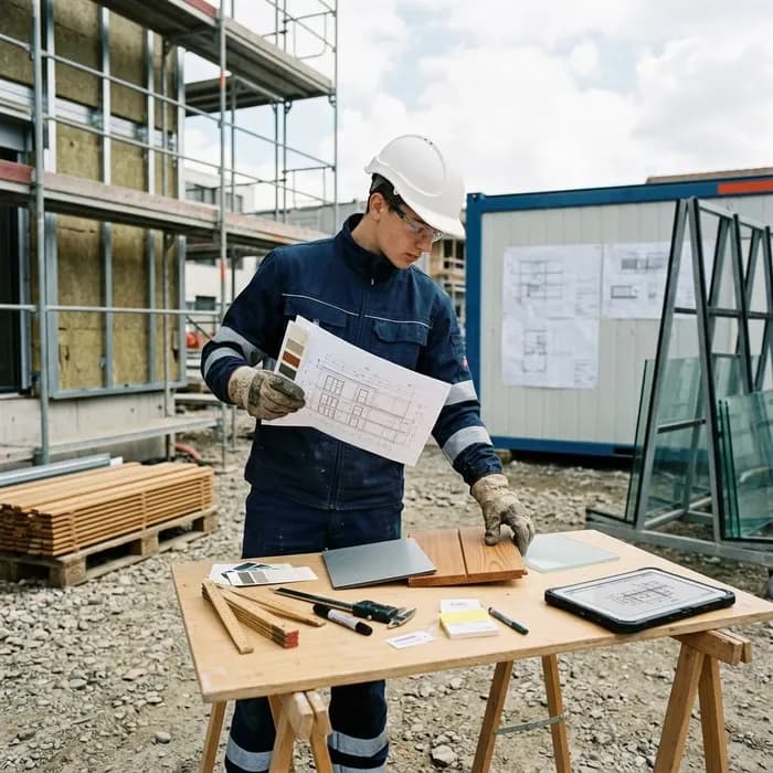 Fassadenbauer/in EFZ Material auswählen